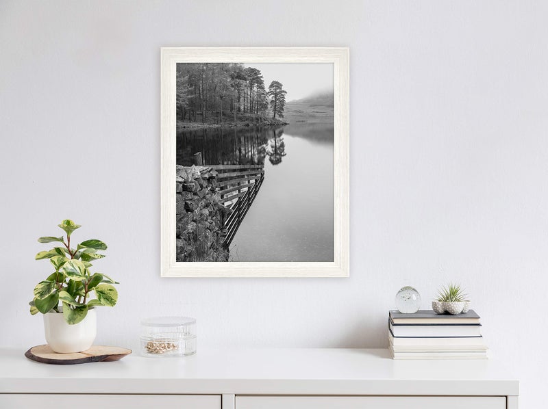 MCS Museum Poster Frame 16x20 White Woodgrain, Vertical & Horizontal Wall Hanging Large Picture Frame for Photos, Posters & Art Prints (1-Pack) - Image 5